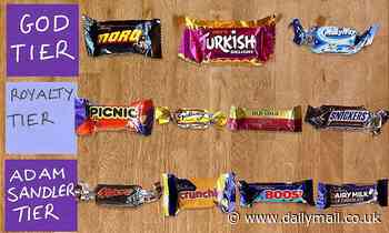 Bruno Bouchet sparks a debate after ranking popular chocolates from best to worst - Daily Mail