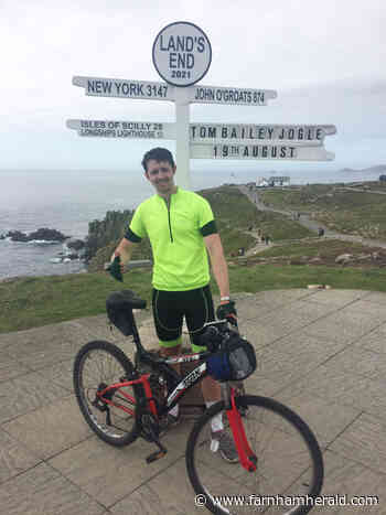 Farnham man cycling in memory of friend - Farnham Herald