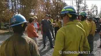 Weekend weather helps contain Greenwood Fire; Klobuchar, Smith, Walz visit