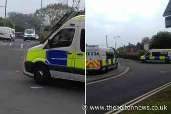 Police cordon in place after shots fired at Breightmet house