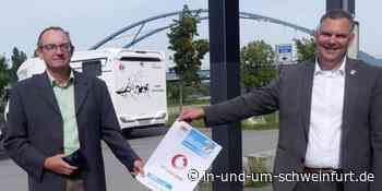 Internet-Surfen mit Sonnenenergie: Kostenfreies BayernWLAN in Volkach durch einen solarbetriebenen Hotspot am WoMo-Stellplatz – Lokale Nachrichten aus Stadt und Landkreis Schweinfurt - inUNDumSCHWEINFURT_DE