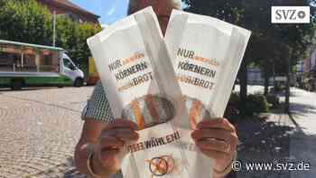 Wahljahr 2021 in Ludwigslust-Parchim: Bäckertüten werben dafür, am 26. September wählen zu gehen | svz.de - svz – Schweriner Volkszeitung