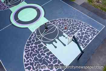 Peculiar Asphalt brings color to the city, one basketball court at a time