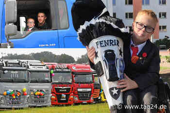 Dresden: Riesige Überraschung wie im Song "Ruf Teddybär 1-4" - Trucker-Parade für ein kleines Schulkind - TAG24