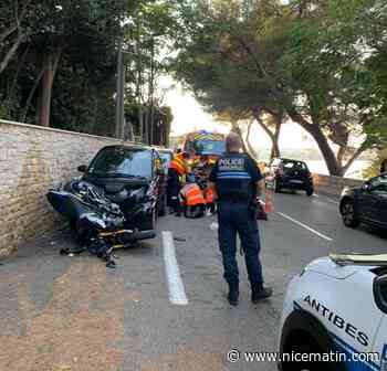 Un motard gravement blessé dans un accident au cap d'Antibes