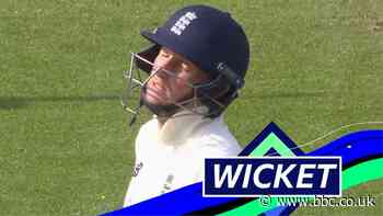 England v India: Joe Root bowled for 36 as tourists close in on victory
