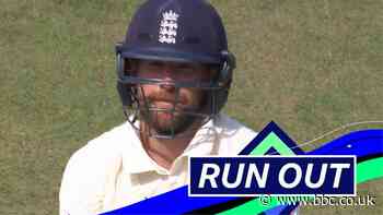 England v India: 'He knew he'd had it' - Dawid Malan run out for five