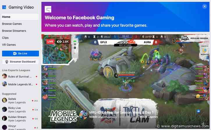 Facebook Gaming Opens Licensed Music Library to More Creators