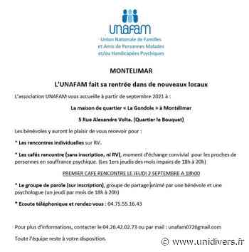 UNAFAM MONTELIMAR – Nouveaux locaux Maison de quartier la Gondole jeudi 2 septembre 2021 - Unidivers