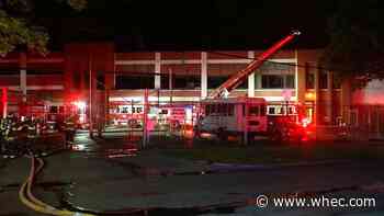 Crews respond to 3-alarm fire at commercial building on Rochester's west side