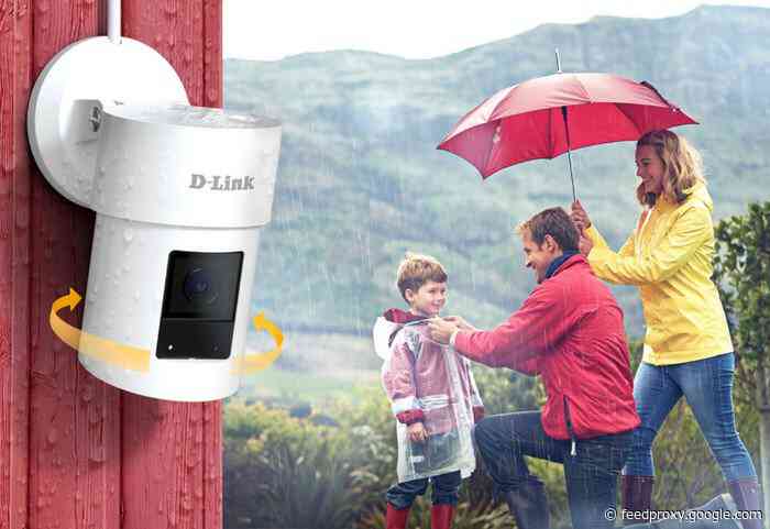 DLink 2K QHD pan and zoom outdoor wireless security camera