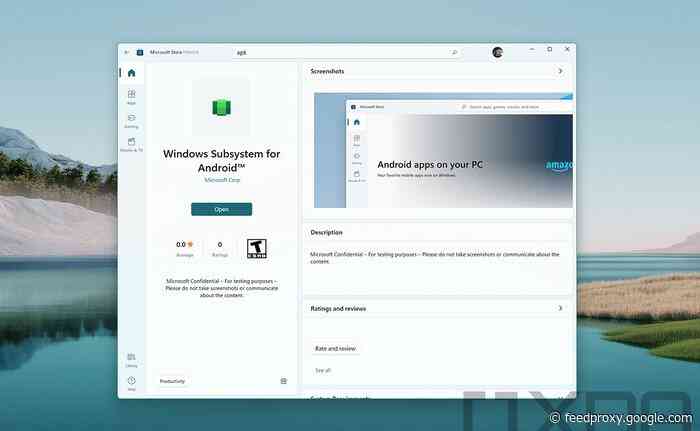 Windows 11 Android apps may also be available on Xbox