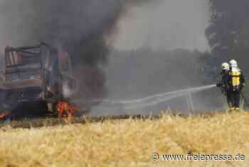 Gefährliche Ernte: Weshalb es auf Feldern immer wieder brennt - Freie Presse