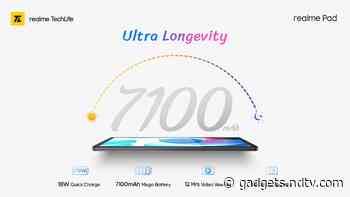 Realme Pad Specifications Teased, Will Come With MediaTek Helio G80 SoC and 7,100mAh Battery