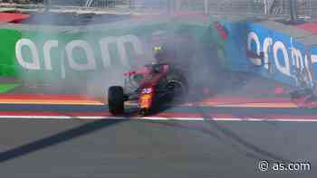 Accidente y problemón para Carlos Sainz en Zandvoort - AS