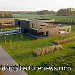 The Black House’s minimalistic cuboid facade design by Medusa Group