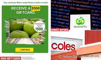 Warning over $500 gift card scams at Woolworths, Coles, Aldi