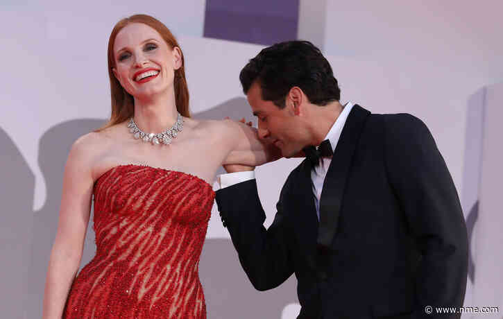 Jessica Chastain responds to viral red carpet moment with Oscar Isaac