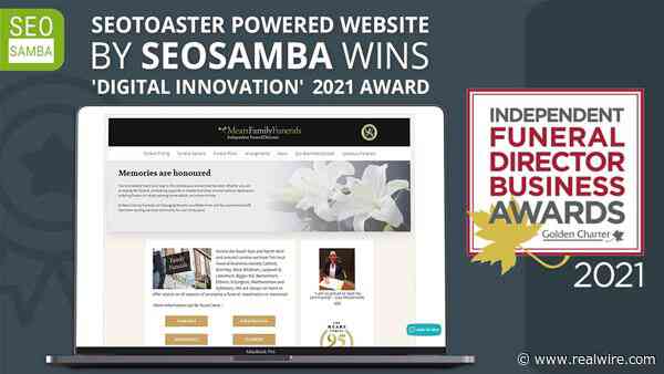 Mears Family Funerals Wins Prestigious 'Digital Innovation' 2021 Award