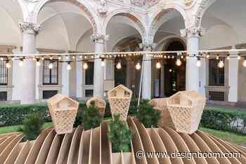 peter pichler architecture presents vertical chalet installation at milan design week 2021 - Designboom