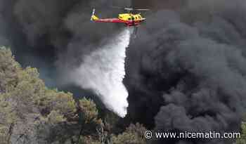 Trois hélicos et 40 pompiers viennent à bout d’un feu débuté ce mercredi à Breil-sur-Roya