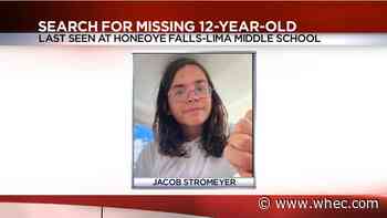 Deputies searching for missing 12-year-old last seen leaving Honeoye Falls-Lima Middle School on bike