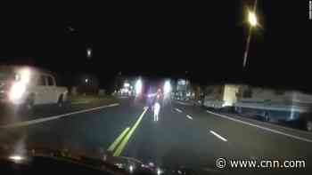 Delivery driver spots 2-year-old boy running across busy road