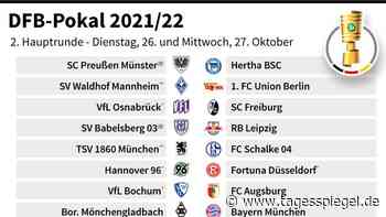 Auslosung im DFB-Pokal: Hertha muss nach Münster, Union nach Mannheim - Sport - Tagesspiegel