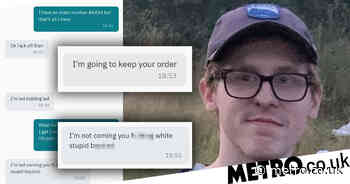 Deliveroo driver 'stole' man's food then called him a 'stupid white b**tard' - Metro.co.uk