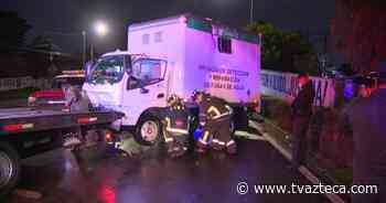 Vuelca camión de SACMEX en carretera México-Cuernavaca - TV Azteca