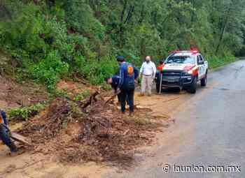 Atendió PC Cuernavaca deslave de un cerro en Buenavista del Monte - Unión de Morelos
