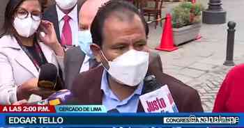 Congresista Edgar Tello: "Hemos coincidido en la lucha del magisterio con César Tito Rojas" - Canal N