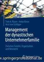 Management der dynastischen Unternehmerfamilie | springerprofessional.de - Springer Professional