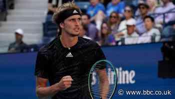Fourth seed Zverev sweeps into US Open semis... and has to mop the court too