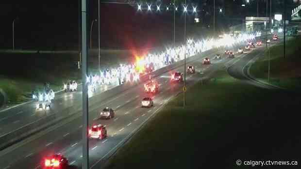 Motorcycle stunt goes wrong on Glenmore Wednesday night