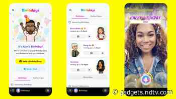 Snapchat Launches Birthdays Mini Feature in India to Track Friends' Birthdays 