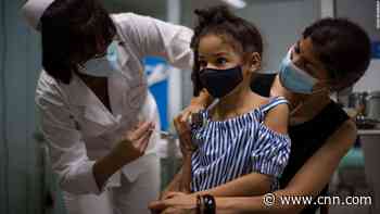 Cuba begins vaccinating children as young as two for Covid-19