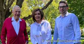 Photo Emerges of Nancy Pelosi Meeting with George Soros and His Son