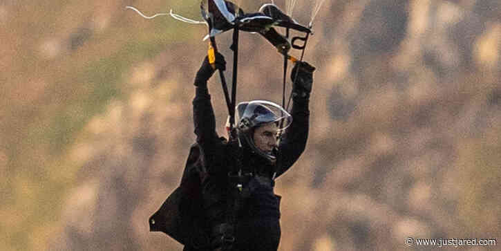 Tom Cruise Parachutes From a Helicopter While Filming Insane 'Mission: Impossible 7' Stunt!