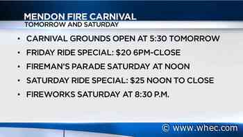 Mendon Fire Carnival begins Friday