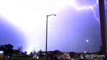 Accuweather Alert: Storm brings lightning, thunder and rain to Central California