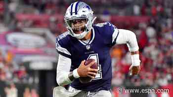 Dak throws for 403 yds in 1st game in 11 months