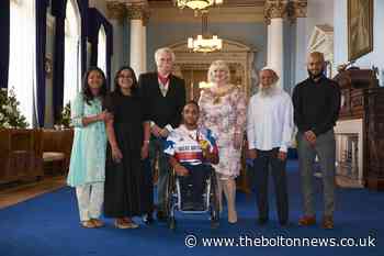 Tokyo 2020 Paralympian Ayaz Bhuta meets Mayor of Bolton
