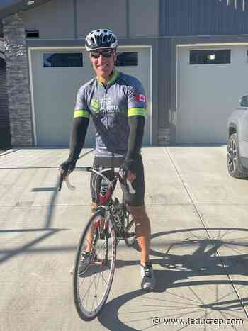 Pedalling for Progress: Local constable cycles over 100km for cancer fundraiser - Leduc Representative
