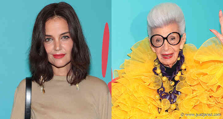 Katie Holmes Steps Out for Iris Apfel's 100th Birthday Party in NYC!
