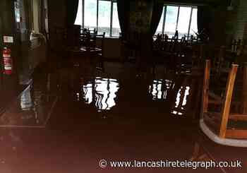 Flash flooding closes Red Lion pub in Blackburn