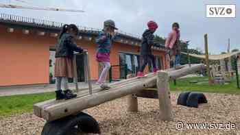 Kita „Kinderland“ in Parchim: Der neue Spielplatz ist fertig, das Richtfest für das Atrium naht | svz.de - svz – Schweriner Volkszeitung