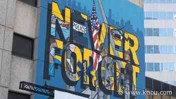 New mural in downtown Houston honors first responders on 20th anniversary of 9/11 - KHOU.com