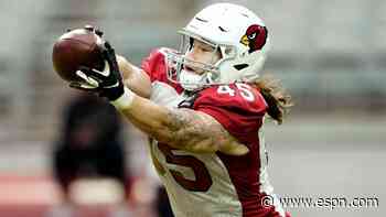 Cardinals LB Gardeck (hand) out vs. Titans