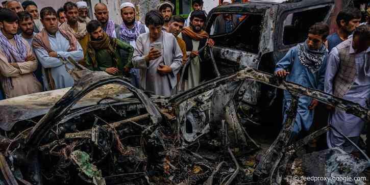 A US drone strike the military called 'righteous' mistakenly targeted an aid worker and killed 10 Afghan civilians, including 7 kids, a report says